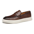 Mocassim Slip On Masculino de Couro Reine