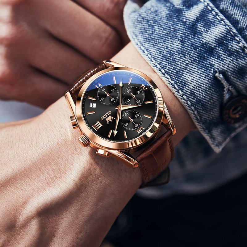 Relógio Masculino de Couro