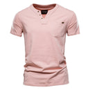 Camiseta Masculina com Gola em V Imperial