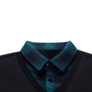 colete masculino + camisa tricot