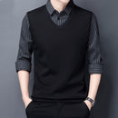 colete masculino + camisa tricot