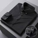Camisa Social Slim  Seda Gelo